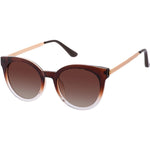 Clara Polarised Cat Eye Sunglasses (Women) - Brown Brown